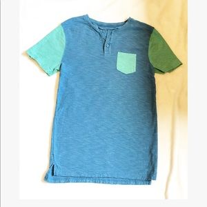 Short-Sleeve Baseball Henley Tee